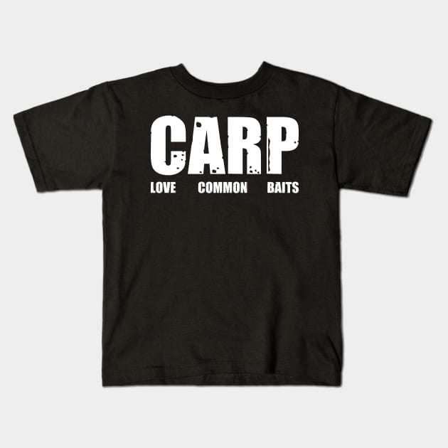 Carp Love Common Baits Kids T-Shirt by Imutobi